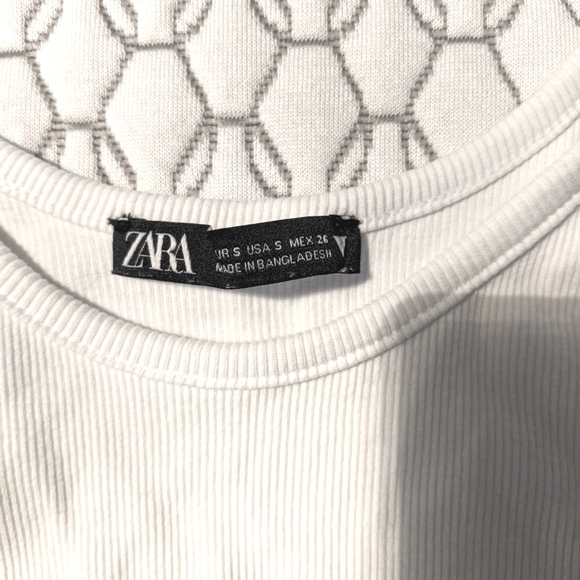 Zara White Tank Top Small - Picture 3 of 3